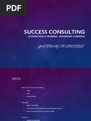 Business Plan for Consulting and eLearning