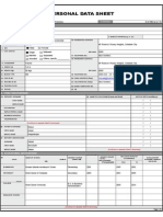 Personal Data Sheet (PDS)