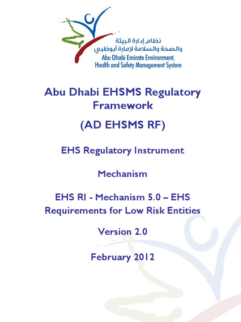 EHS Requirements For Low Risk Entities | PDF | Personal Protective ...