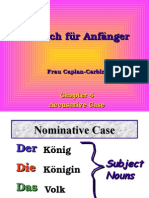 Tutorial On German Accusative Verbs