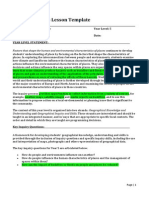 Natural Hazards Lesson Template