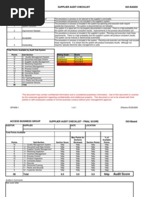 Iso 27001 Audit Checklist .xls