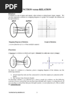 Relation and Functions