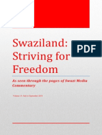 Swaziland Striving For Freedom Vol 15 Jul - Sept 2014