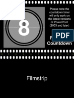Filmstrip Countdown: Please Note The Countdown Timer Will Only Work On The Latest Versions of Powerpoint (2003 and Later)