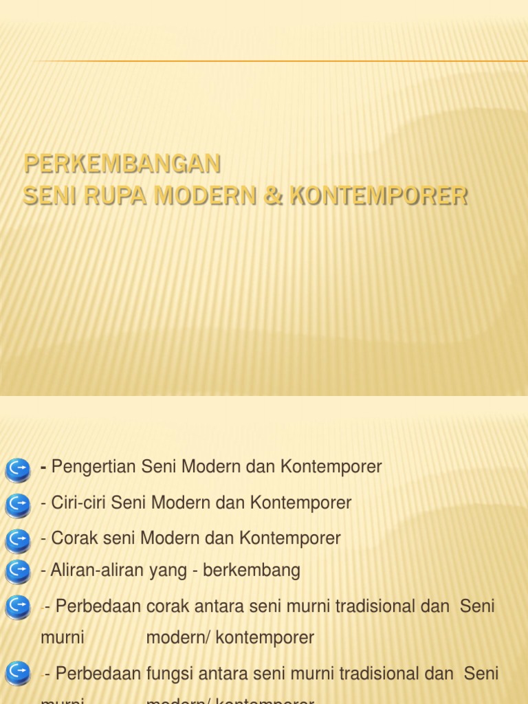 Perkembangan Seni Rupa Modern Kontemporer