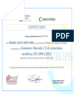 Seminario Marcado CE de Estructuras Metálicas ISO 1090-22011 MIGUEL ANGEL ORTIZ PDF
