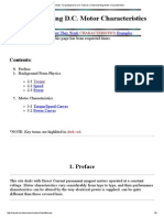 Understanding D.C. Motor Characteristics PDF