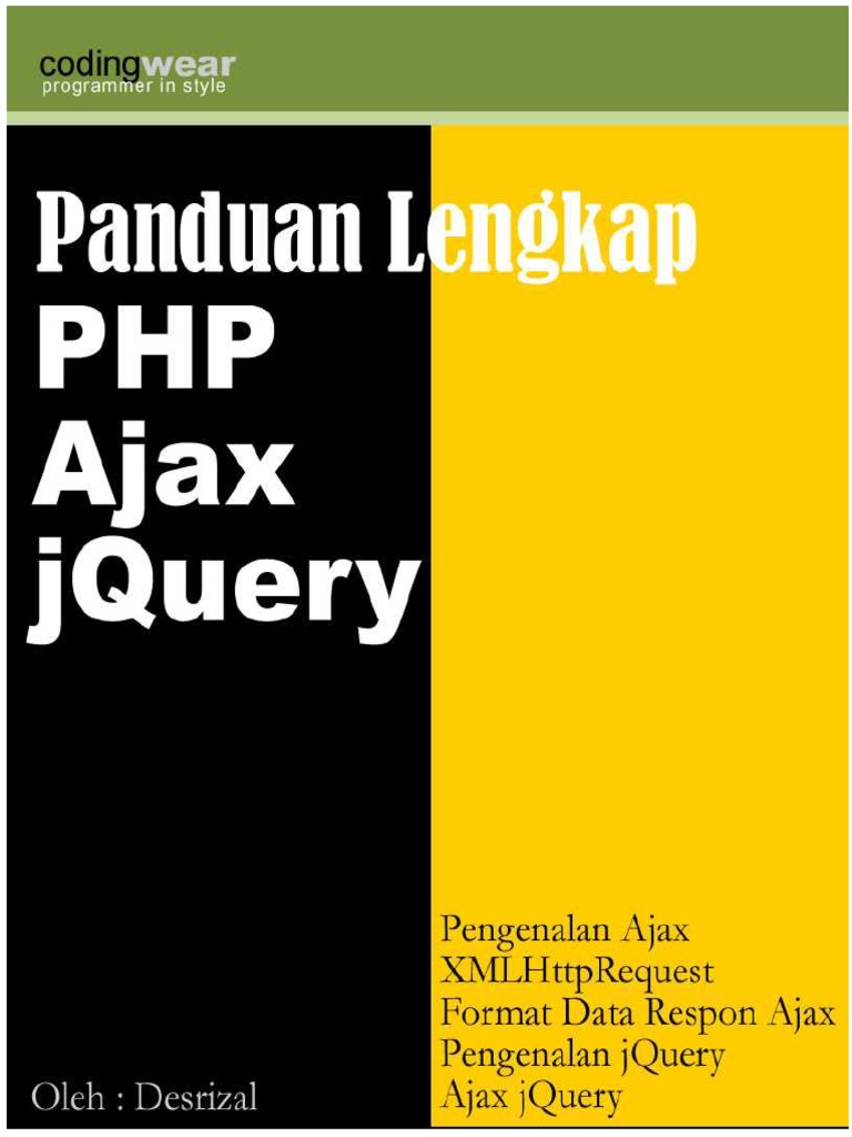Tutorial PHP Ajax dan jQuery | PDF
