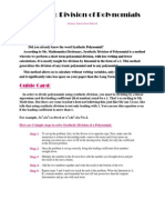 Synthetic Division of Polynomials (SYM)