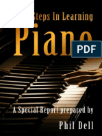 First Steps in Learning Piano