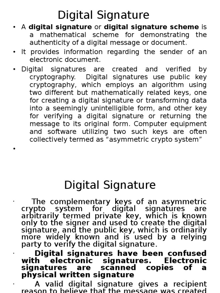 Digital Signatures Explained | PDF | Public Key Cryptography | Key ( Cryptography)
