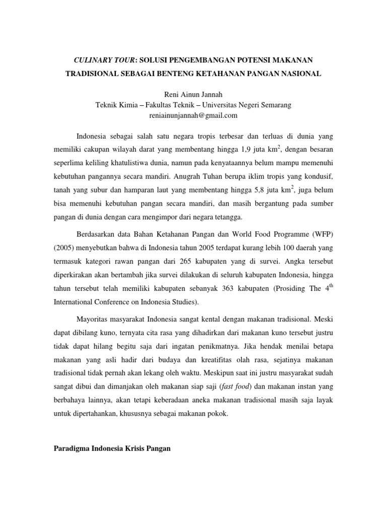 Essay tentang kuliner picture