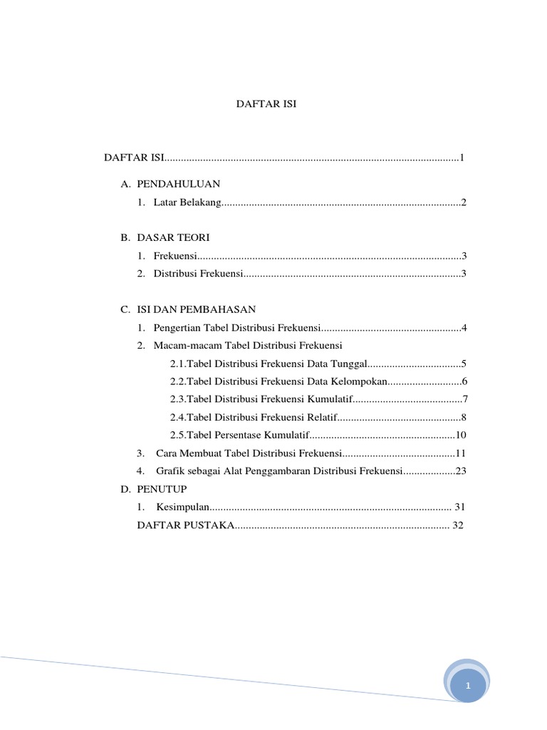 Makalah 2 Tabel Distribusi Frekuensi