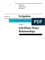 Soil Plant Water Relationships