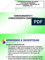 Cononcimiento y Conocimiento Científico.ppt