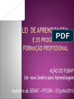 Lei Aprendizagem Programas Formacao Profissional PDF