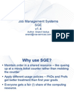 Job Management Systems SGE v1.4