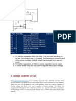 A Voltage Inverter Circuit: Part Total Qty. Description Substitutions