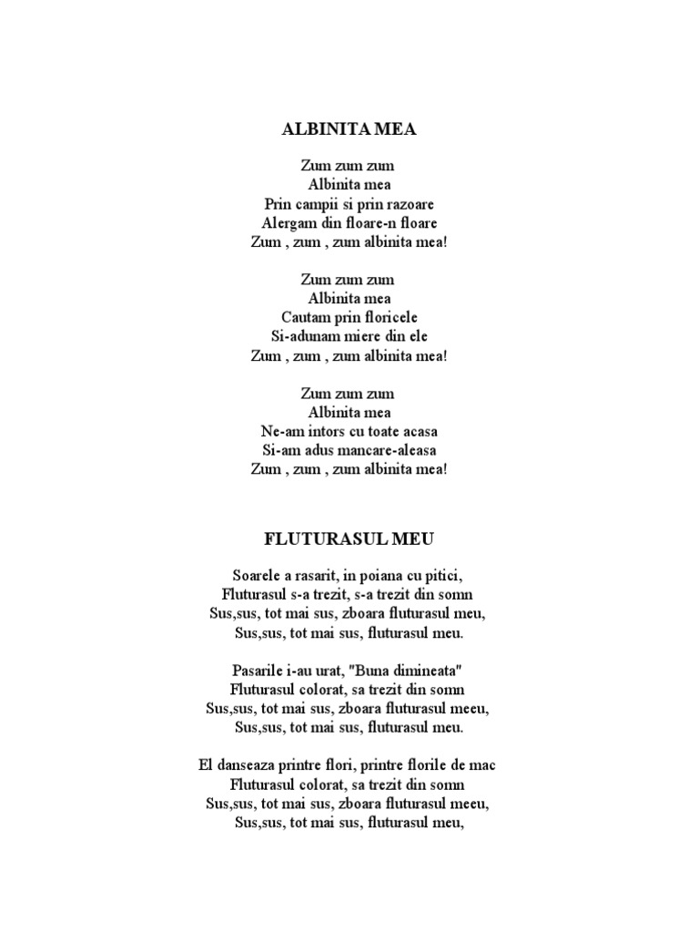 Versuri Cantece | PDF