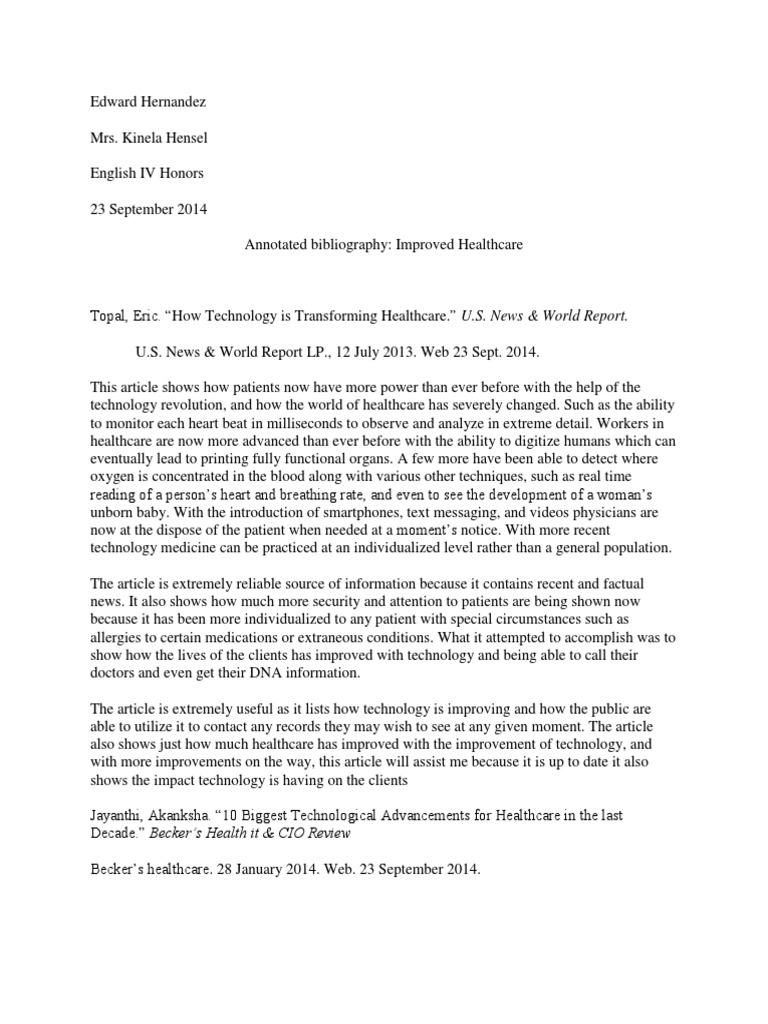 Topics for annotated bibliography papers image