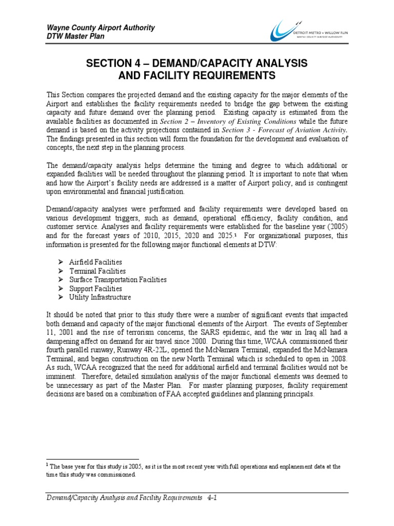 04 - Demand Capacity Facility Requirements 2-16-10 | PDF | Instrument ...
