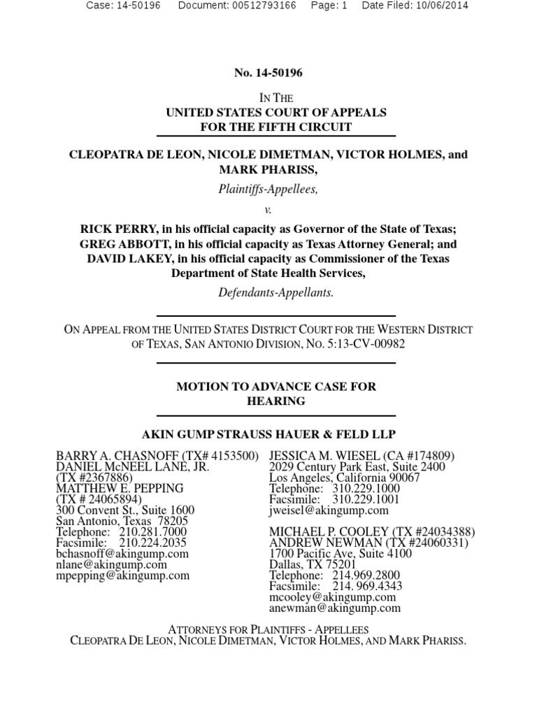 Motion To Expedite Oral Argument | PDF