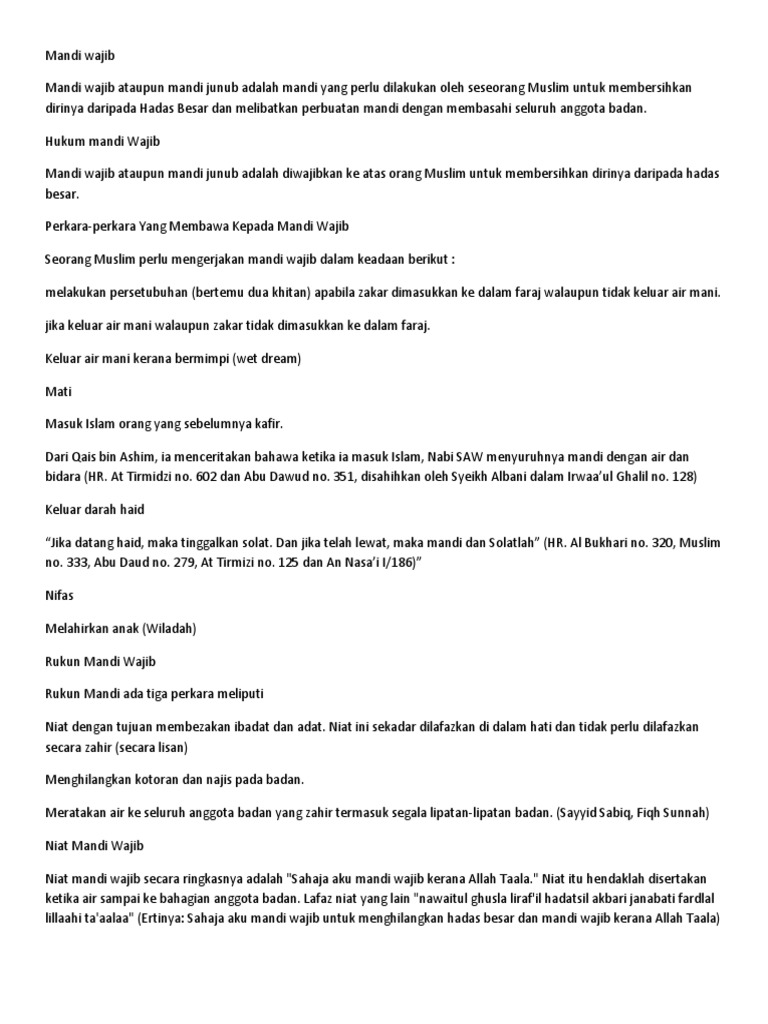 Mandi Wajib Pdf