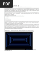 Pacman Game in C