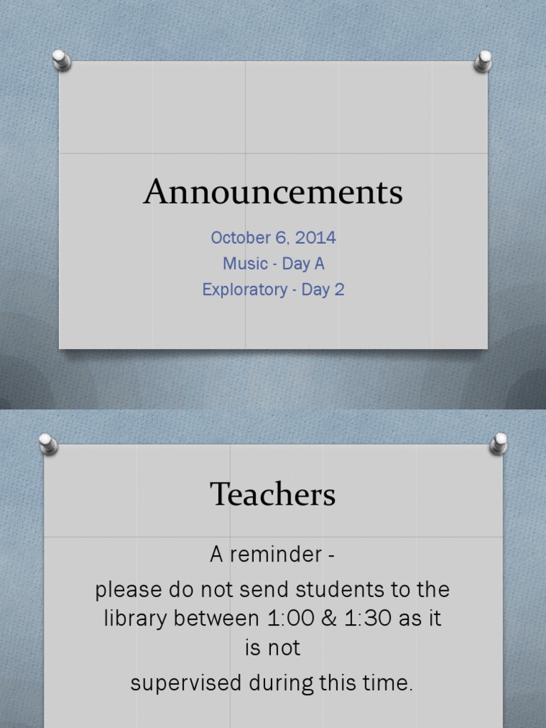 Announcements PDF Schools Students