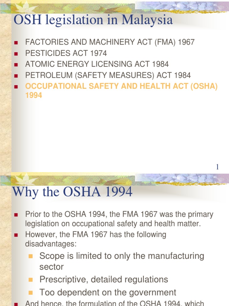 osha 1994 | Occupational Safety And Health Administration ...
