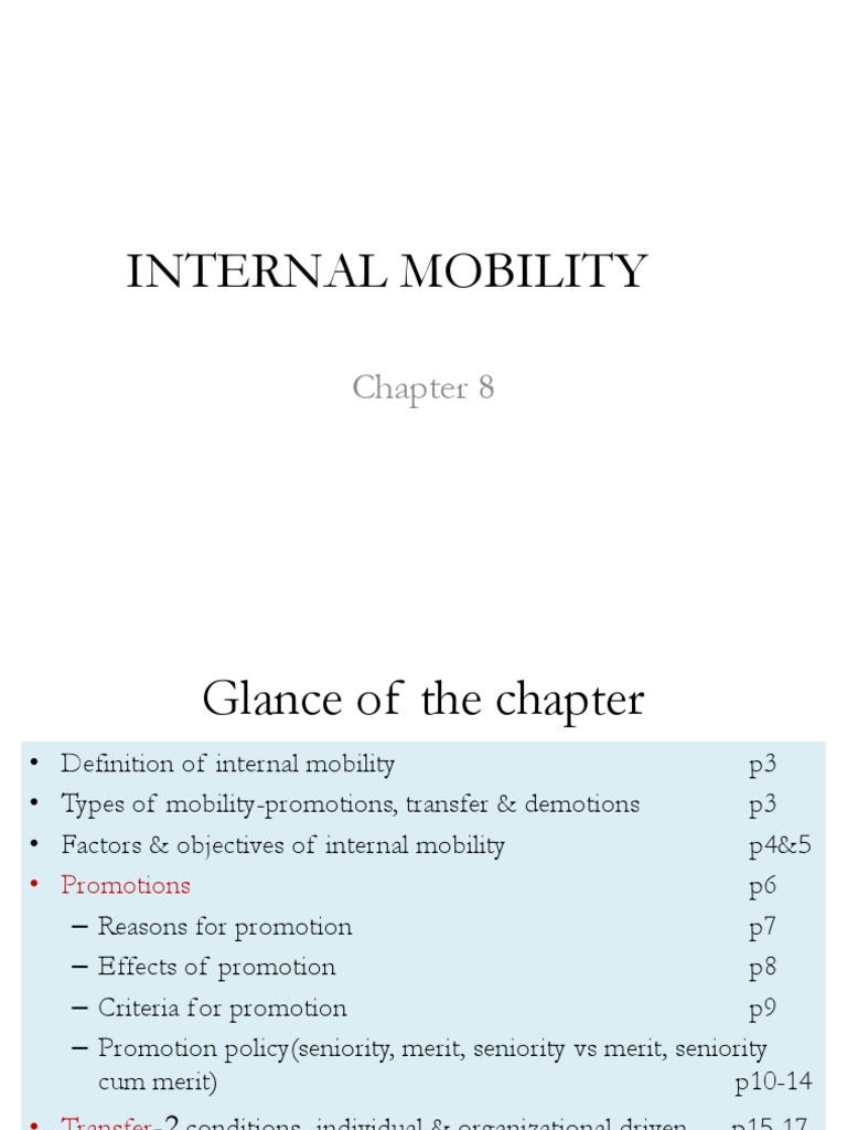 Internal Mobility Policies and Practices | PDF | Performance Appraisal ...