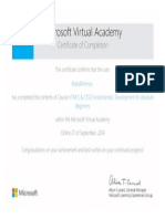 Certificate of Completion: This Certificate Confirms That The User