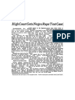 High Couty Gets Negro Rape Test Case