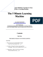 5 Minute Learning Machine