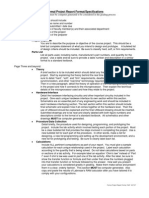Formal Project Report Format Specifications