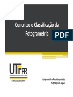 1-Conceitos e Classificação Da Fotogrametria PDF