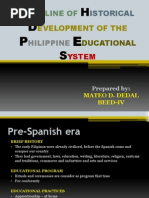 Foundation of Philippine Curriculum TIMELINE | PDF | Curriculum | Schools