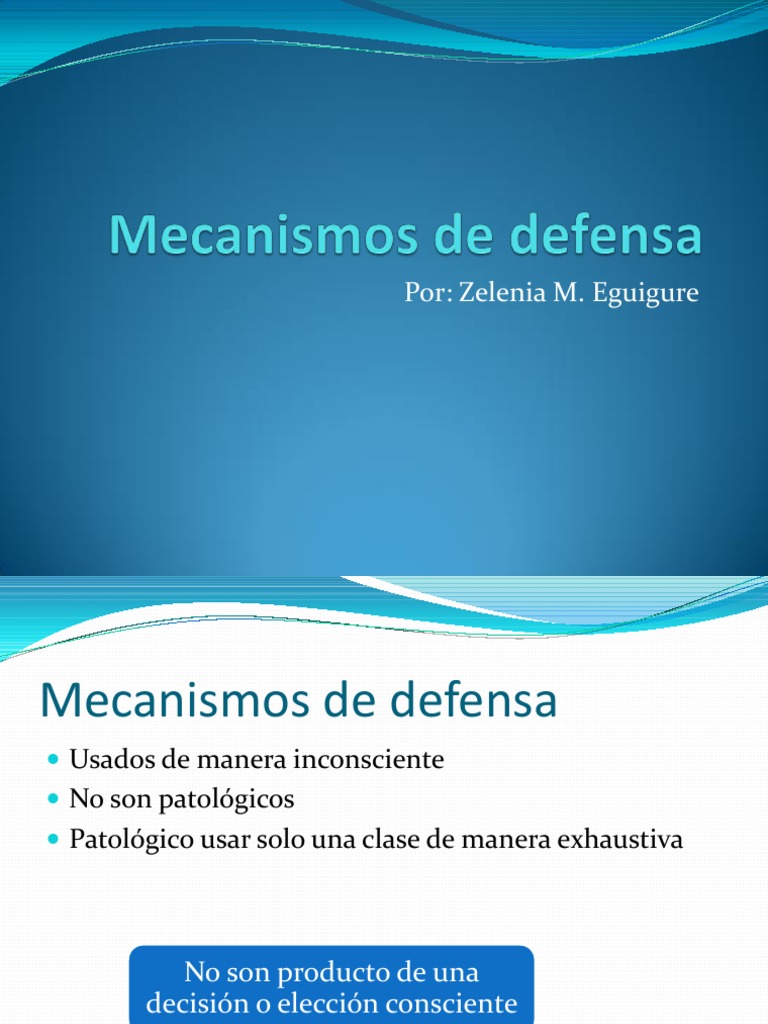 Mecanismos De Defensa Pdf : Los Mecanismos de Defensa del Yo según ...