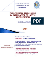 Fundamentos Teoricos de La Integracion de Las Tic en Educacion