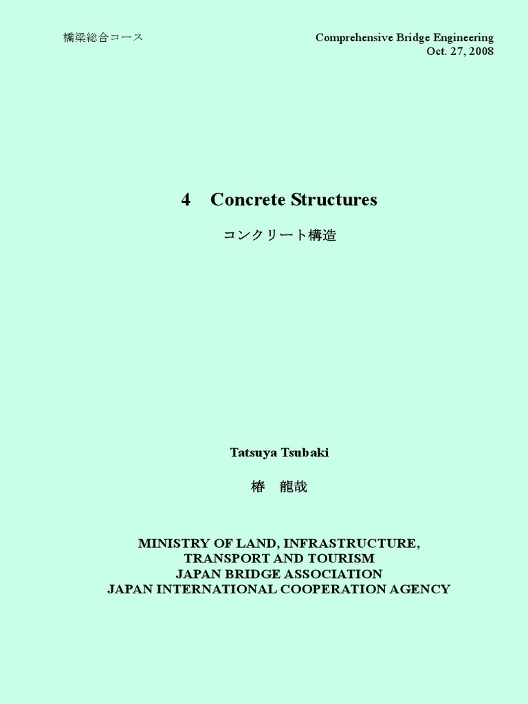 Concrete Structures in Bridge Engineering | PDF | Strength Of Materials ...