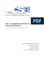 2014-15 Charter Application Guidelines - Experienced Operator - October 2014