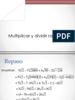 Radicales Multiplicacion y Division PDF