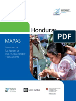 Monitoreo de Avances de País en Agua Potable y Saneamiento de Honduras 2013 MAPAS