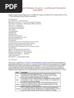 Module 1: Microsoft Windows, Visual C++ and Microsoft Foundation Class (MFC)