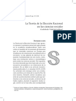 La Teoría de La Elección Racional en Las Ciencias Sociales PDF