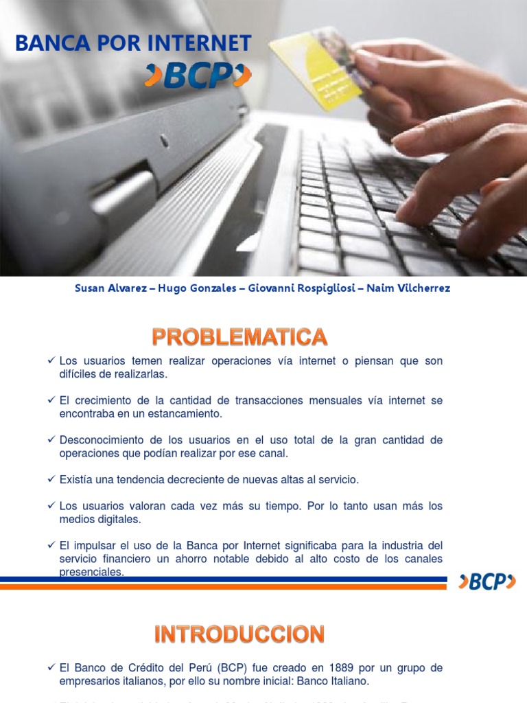 Caso Banca Por Internet Bcp Pptx Bancos Telefonos Moviles