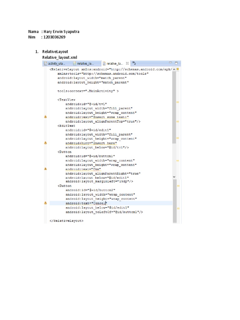 Android Layout Examples | PDF | Technology & Engineering