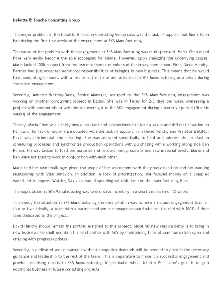 Deloitte Consultant Leadership