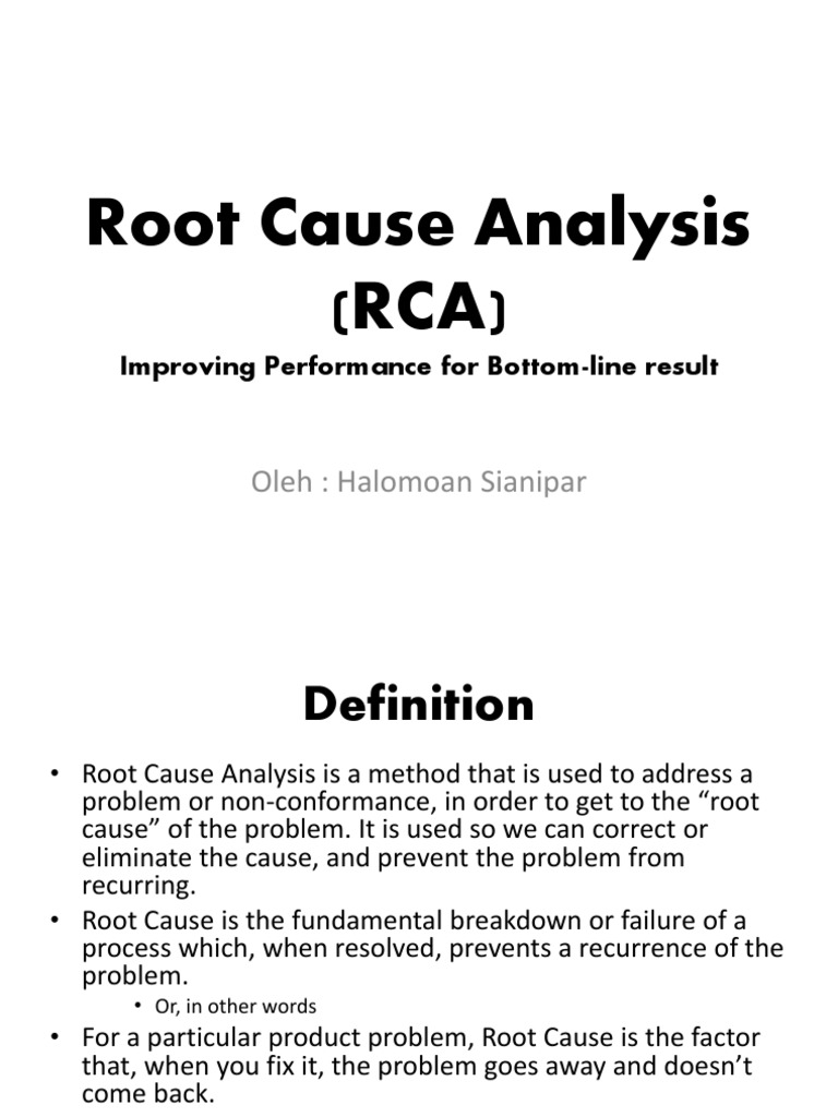 Root Cause Analysis: Proactive Strategies | PDF | Systems Science ...